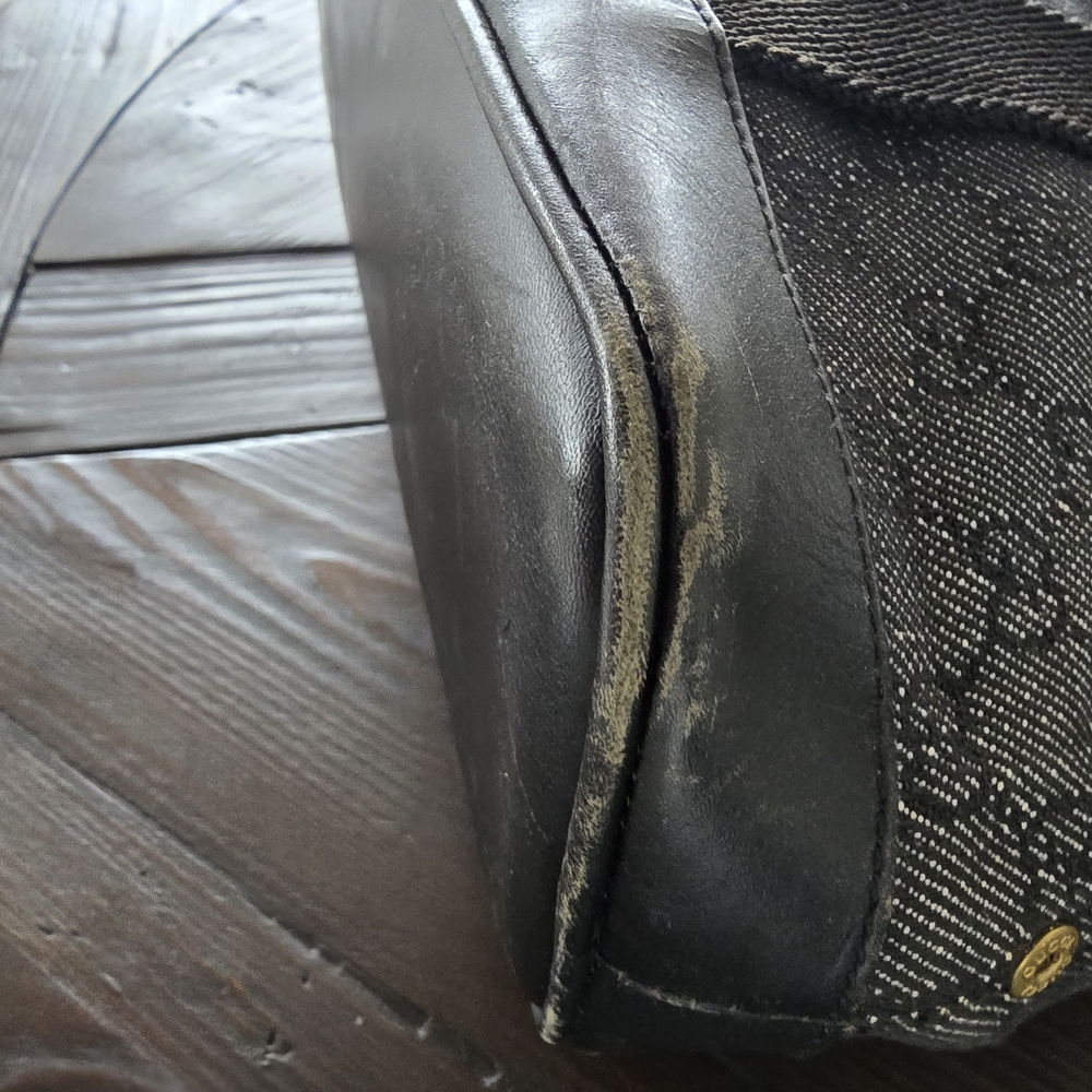 Gucci Black and Gray Monogram Bag - Picture 4 of 5